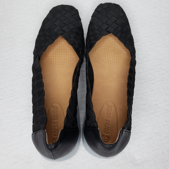 Corso Como Illana Black Stretch Weaved Slip On Comfort Loafers/Sneakers … - Picture 5 of 10